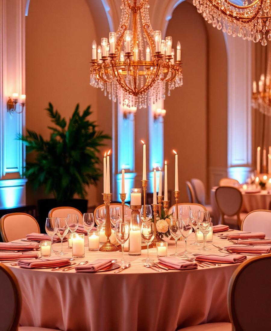 Elegant event table setup