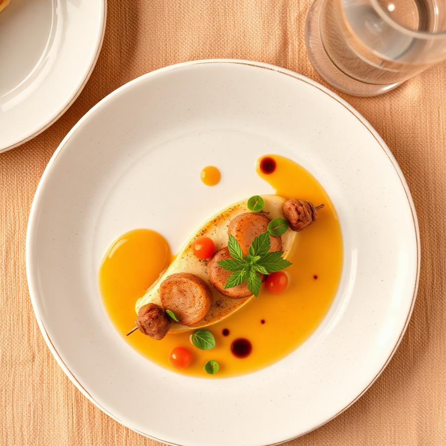 Plated restaurant dish